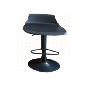 Tabouret de bar haut noir avec dossier