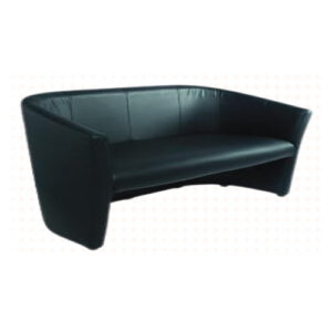 Canapé deux places noir « Club »